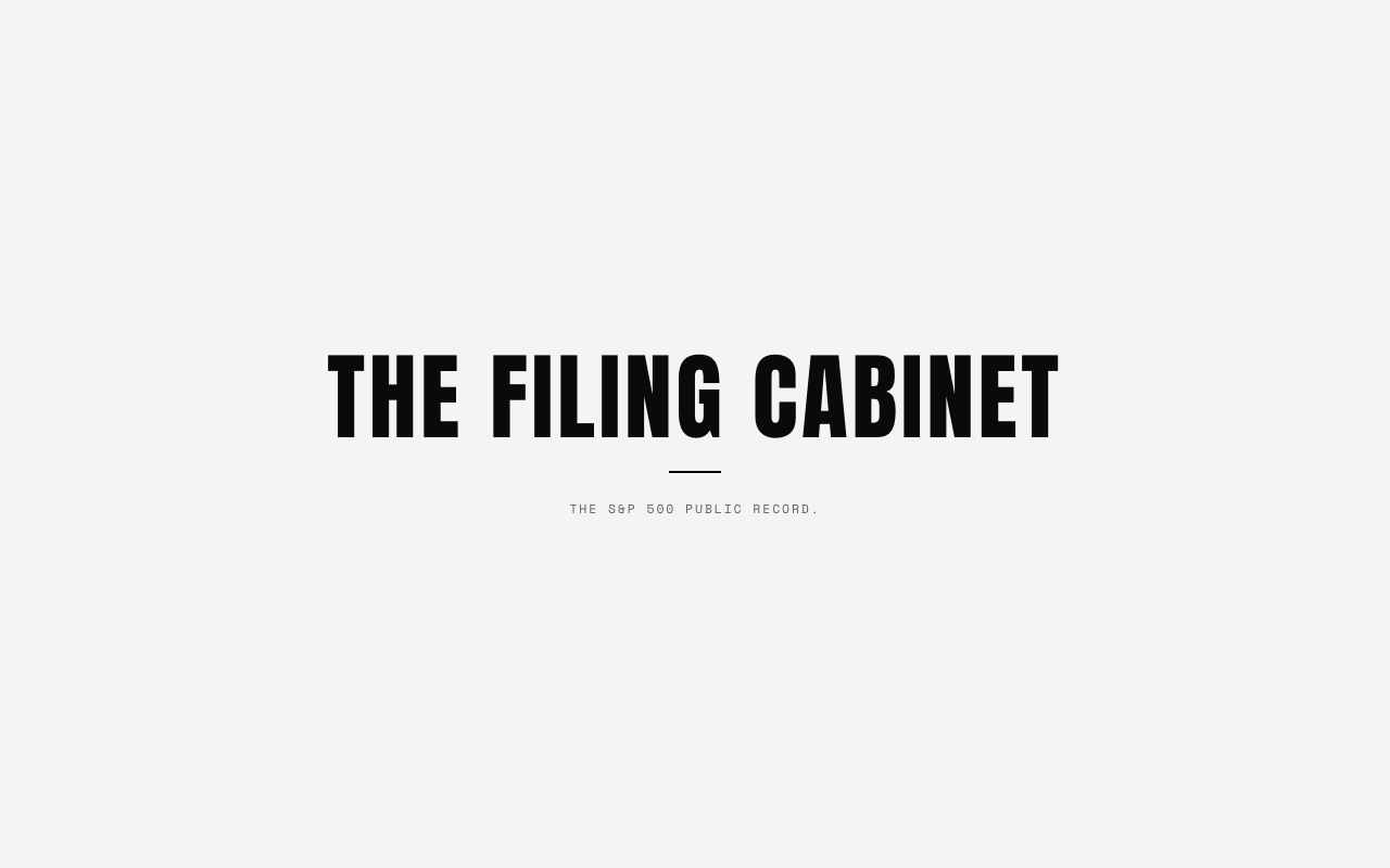 The Filing Cabinet home page at thefilingcabinet.news